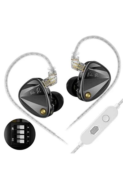 sipariş vakti KZ Vader Pro 3DD IEM Bass versiyon kulak içi kulaklıklık mikrof...