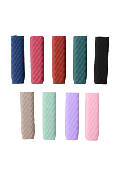 YuumiCo Iluma One Krem Silikon Kılıf - Iluma One Silikon Iqos Kılıf - Çizgi Dokulu Iqos One Kılıfı