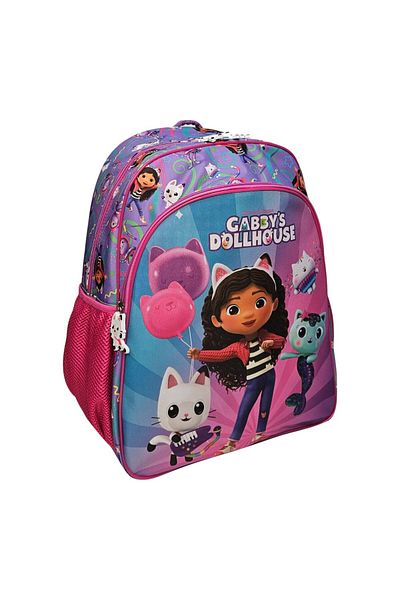 Gabby's Dollhouse Ghiozdan ergonomic, doua compartimente si doua buzunare, 40x30x17 cm, multicolor, Gabby's Dollhouse