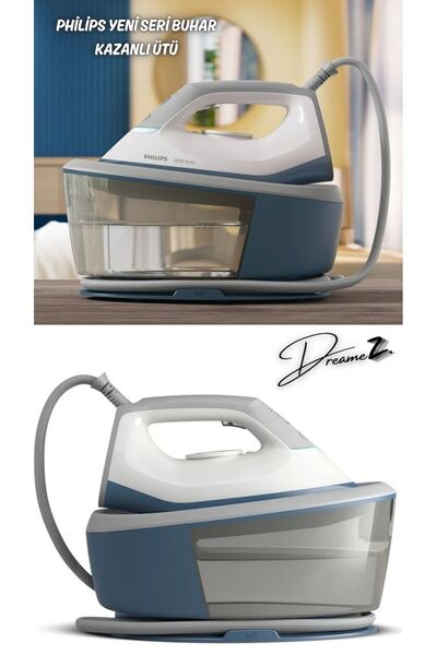 Philips Drmz 1.4 Litre Otomatik Kapanabilen,Dikey Buharlı,Güç 2400 W Yeni Seri 2000 Serisi Buhar Kazanlı Ütü