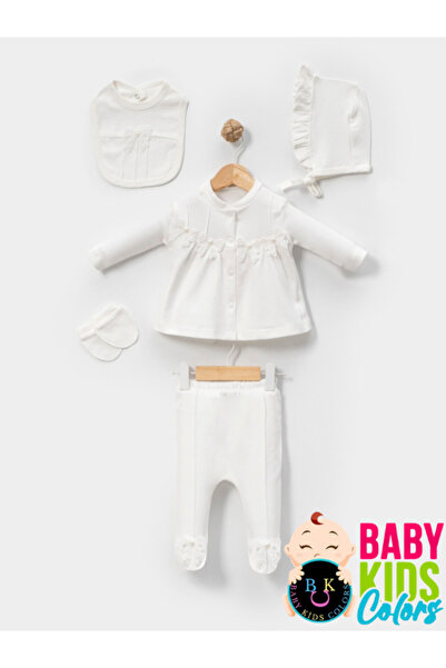 baby kids colors Boxed - Girl Newborn Clothes 5-Piece Hospital Discharge Sets 100% Cotton with Pearls