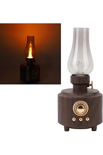 POLYGOLD VİNTAGE Ahşap Retro Bluetooth hoparlör, FM radyolu, şarj edilebilir kablosuz hoparlör,