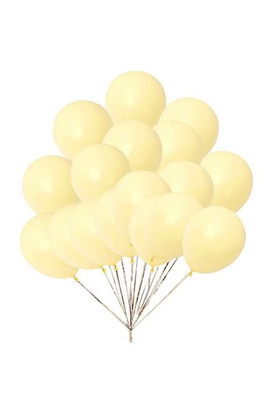 Kindi Kids Set 100 latex balloons, Kindi, 25 cm, pale yellow
