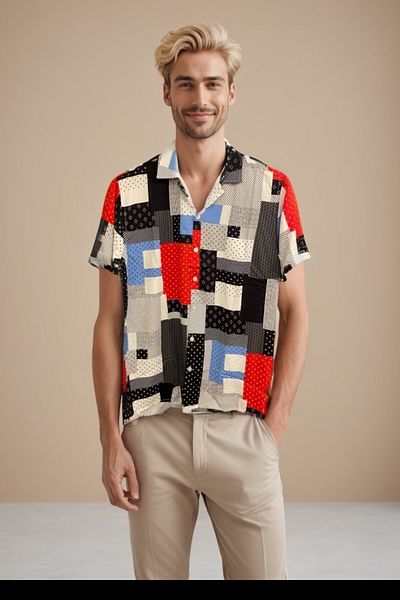 CANMODA Πουκάμισο Patch Rhythm Casual Cut