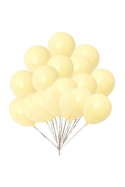 Kindi Kids Set 100 latex balloons, Kindi, 25 cm, pale yellow