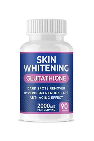 Skin حبوب تبييض الجلوتاثيون - 90 كبسولة 2000 مجم جلوتاثيون - مكمل فعال لتفتيح...
