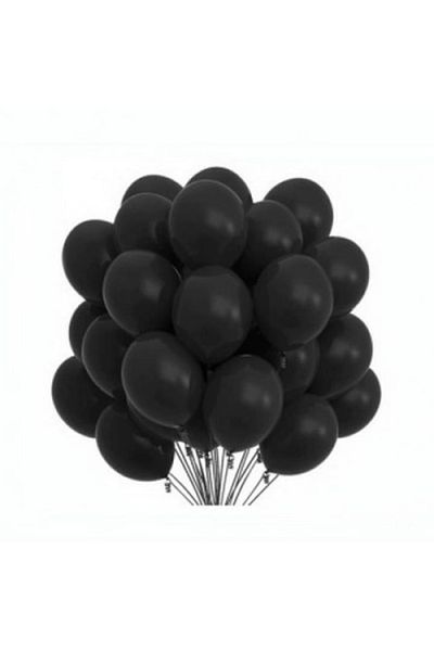 Kindi Kids Set 100 baloane latex, kindi, 25 cm, negru