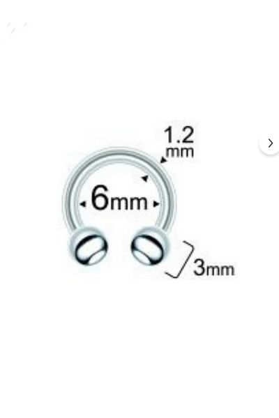 simagift Unisex 316L Surgical Steel Septum Tragus Helix Piercing