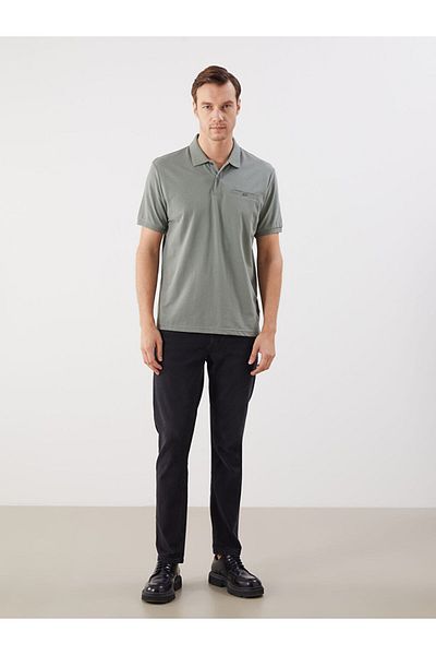 LC Waikiki Light Green Polo Neck Men's T-Shirt