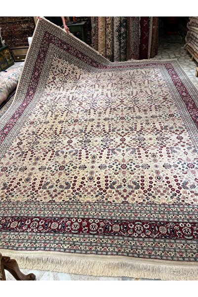 RD RAMAZAN DAĞ EL HALI SANATI El Dokuma Hereke Halısı Yedi Dağın Çiçeği Sümerbank Dokuma Ebat 397x295