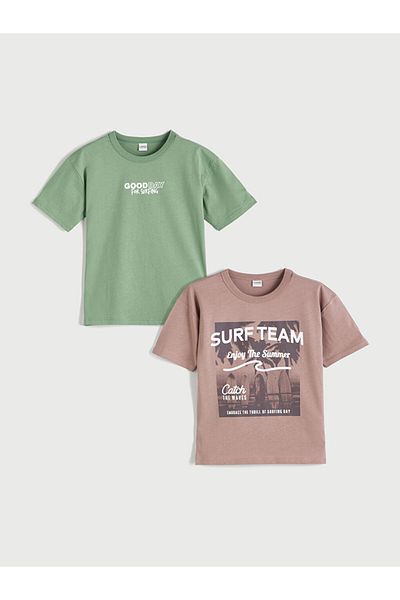 LC Waikiki New Season Crew Neck Men's T-Shirt Set of 2 - S5Qv06Z4