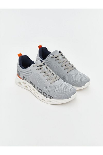 LC Waikiki Gray Mesh Detailed Men's Sports Shoes