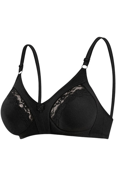Ebru Minimizer Cotton bumbac moale Sutien cu dantelă intermediară efect model...