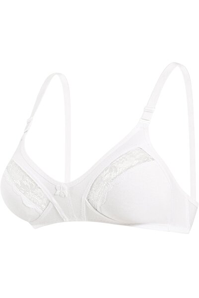 Ebru Minimizer Cotton Combed Lace Interlining Gathering Bra Ebr1007