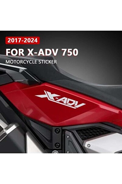 Motiker HONDA XADV 750 Arka Kuyruk Sticker Etiket Modeli Beyaz