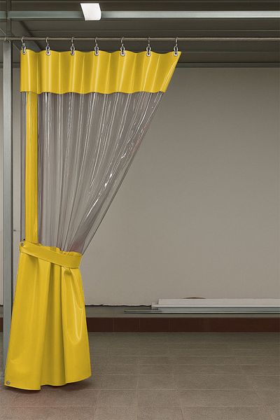 size ne lazım 0.80mm Transparent Auto Service and Wash Partition Curtain 12 Colors Height 250cm X Width 450cm