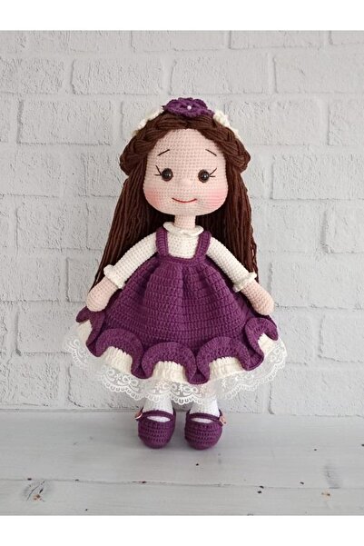 OYUNCAKPARK Mürdüm Merve Bebek Amigurumi Organik Oyuncak