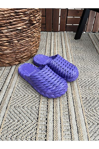 Behtah Kundura Closed Front Non-Slip Sole Slippers Balcony Bathroom Pool Seaside Beach Pool Daily Slippers