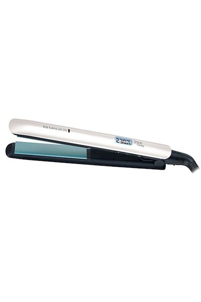 Remington Shine Therapy S8500 Hair Straightener, 230°C, LCD, White