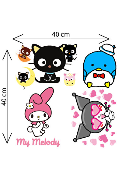 Ingift Set 4 imagini termoadezive pentru textile Hello Kitty, aplicare cu fie...