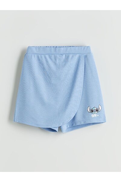 LC Waikiki Sparkling Selections from Shining Store |   Stitch Printed Girl's Shorts Skirt