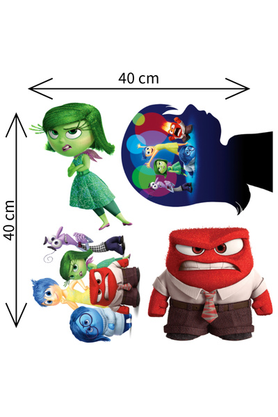 Ingift Set 4 imagini termoadezive pentru textile Inside Out, aplicare cu fier...