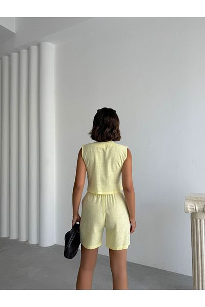 fhk atelier Linen Shorts Vest Set