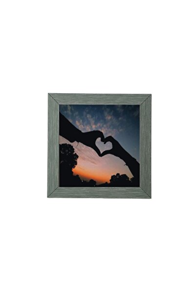 asel sanat Ramă foto 30X30 - Ramă pătrată - PENTRU UTILIZARE PE MASĂ, CU PICI...