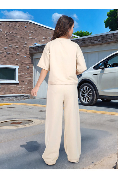 Joui Co Σετ φόρμας για κορίτσια με μαλακή υφή Oversize - 100% βαμβάκι