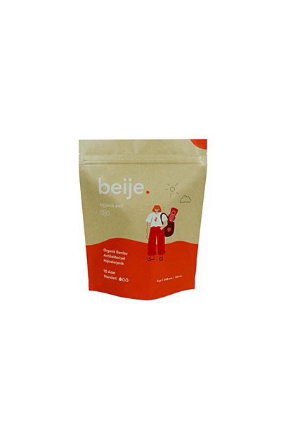beije Organic Bamboo Standard Pad 10 Pcs