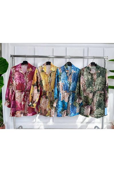 GLAMSI Cotton Jumpsuit With 3D Floral Prints