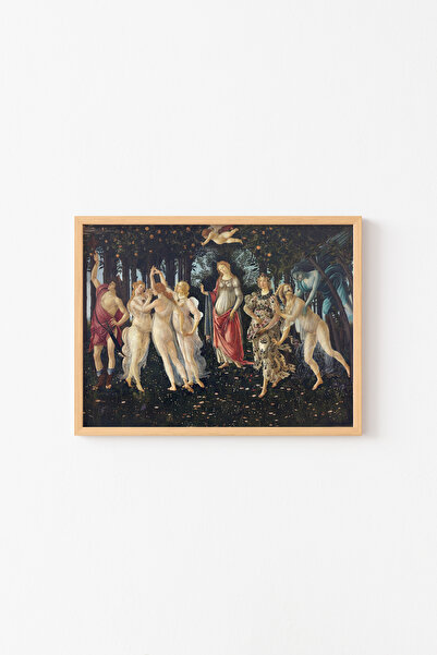 epiqart Sandro Botticelli - Primăvară - Cadru cu model din lemn