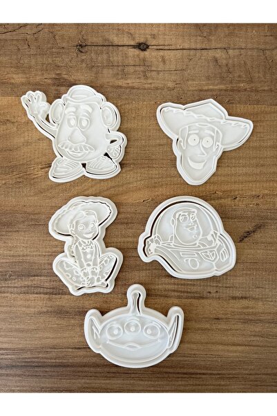 KSTECH قالب كوكيز بطابع فيلم Toy Story، قالب عجينة اللعب، مجموعة قوالب الطين