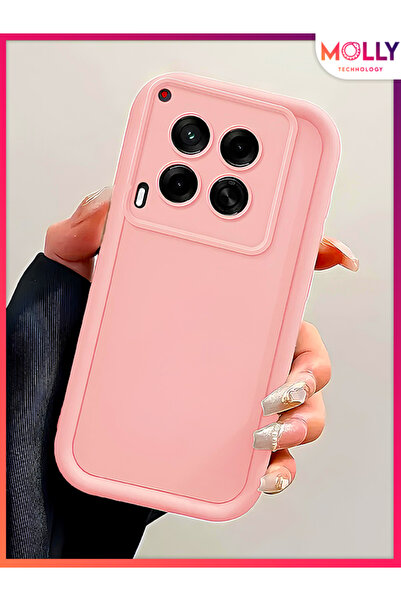 Molly Tecno CAMON 30 İçin Kum Pembesi Kenarları Kalın Pan Silikon Kılıf