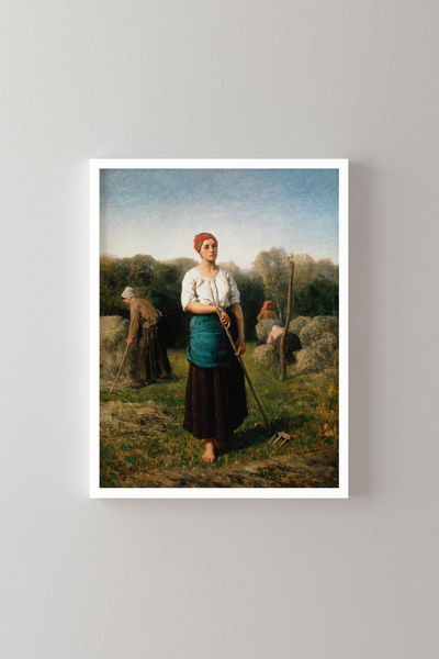 epiqart O fată cu un scrab - Cadru alb