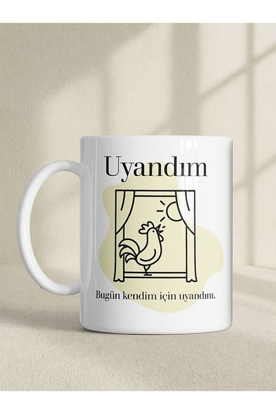 kuphane Psychology Themed Printed Mug with I Awakened for Myself – Motivational Message Gift