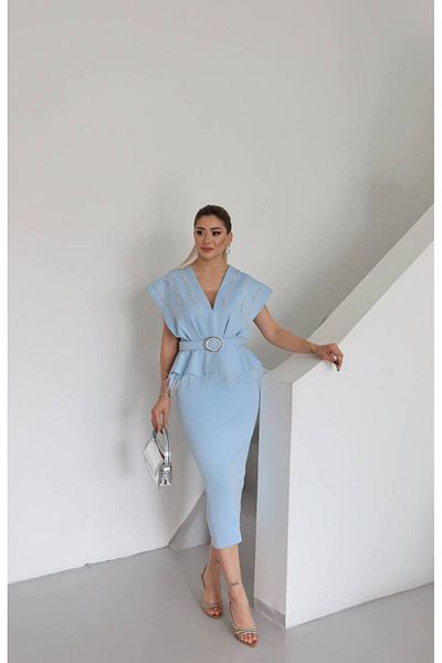 Monchoix Rochie de nuntă și promisiune și logodnă și absolvire pentru femei, cu design special, țesătură importată, cu detaliu de umăr, căptușită cu centură