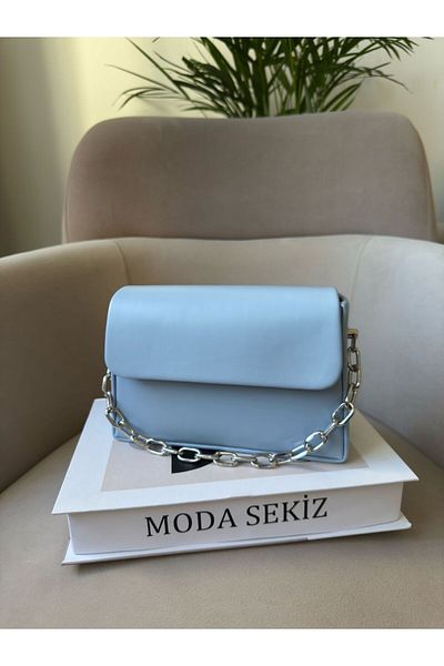 Moda Sekiz Geantă de mână și de umăr pentru femei cu accesorii cu lanț