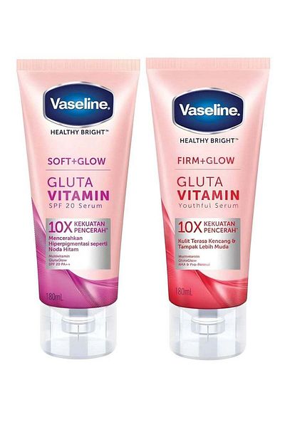 Vaseline Vitamin Gluta SPF 20 and Youth Serum Each 180 ml