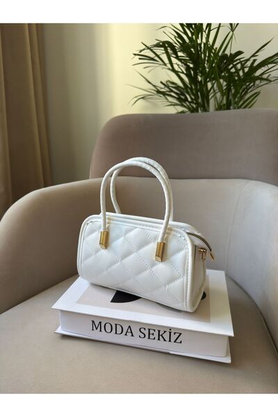 Moda Sekiz Women's Self Patterned Cross Strap Hand and Shoulder Bag