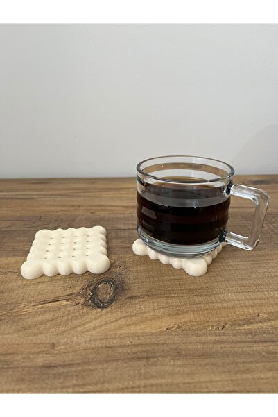 KSTECH Biscuit Shaped Coasters - Set of 4