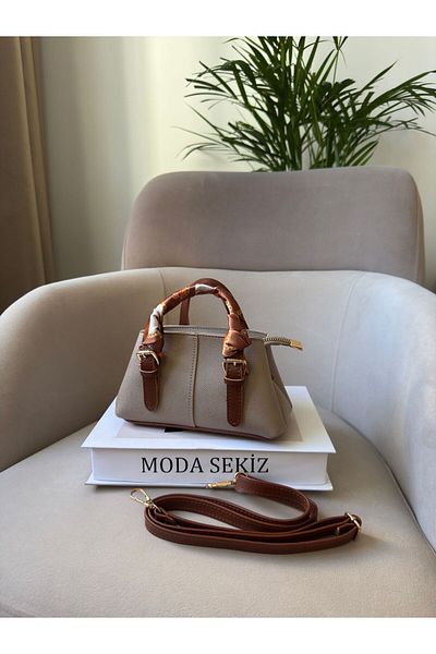 Moda Sekiz Women's Mini Crossbody Hand and Shoulder Bag with Shawl Accessory
