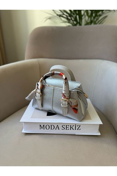 Moda Sekiz Mini șal pentru femei, cu accesorii, geantă de mână și de umăr