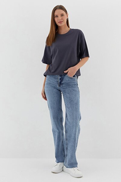 Shopping Shop Tricou Basic Oversize ANTRACIT