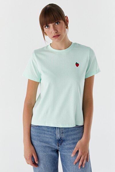 Shopping Shop Tricou cu imprimeu căpșuni MINT