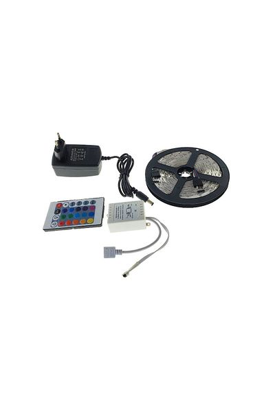 OEM RGB 3528SMD Led strip kit, 5m, 60 led/m, 4.8W/m, with remote control, controller and power supply