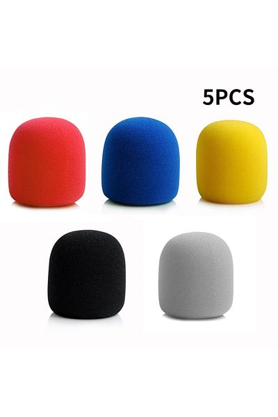 Choice Mixed colors Wireless Handheld Microphone Cover Colorful Windproof Anti-Saliva and Washable Sponge F
