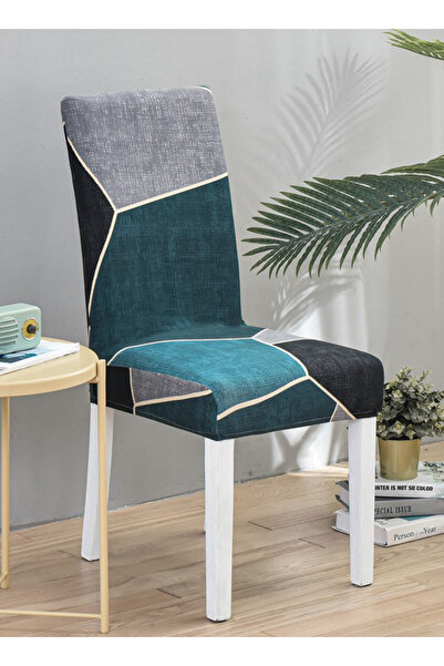 sharpdo Four Seasons Universal Simple Geometric Printed Stretch All-in-One Home Chair Cover Set