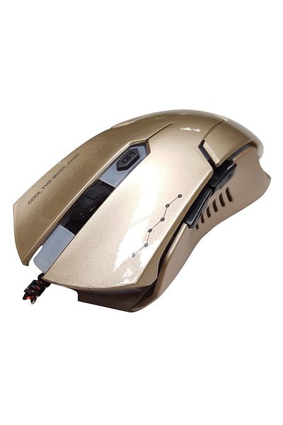 Banda Mouse BANDA USB [ V7-G ] GAMING - GOLD - LED -3200DPI