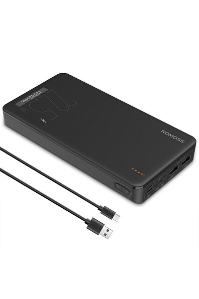 Romoss Power Bank 20000mAh, 22.5W fast charge, suitable for iPhone 13-16, Android